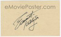 2d0410 EMMETT KELLY signed 3x5 index card '70s it can be framed with a vintage or repro still!