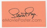 2d0435 STEWART GRANGER signed 3x5 index card + REPRO still '50s they can be framed together!