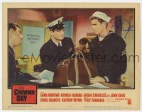 2d0063 CROWDED SKY signed LC #7 '60 by Troy Donahue, who's a Navy sailor in uniform!