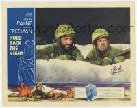 2d0079 HOLD BACK THE NIGHT signed LC '56 by Chuck Connors, who's fighting in the Korean War!