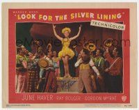 2d0088 LOOK FOR THE SILVER LINING signed LC #6 '49 by June Haver, who's singing in a musical number!