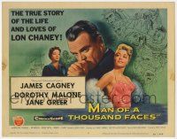 2d0048 MAN OF A THOUSAND FACES signed TC '57 by Jane Greer, Brown art of James Cagney as Lon Chaney!