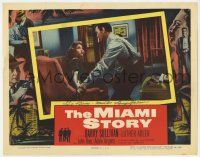2d0091 MIAMI STORY signed LC '54 by Beverly Garland, who's looking scared with Barry Sullivan!