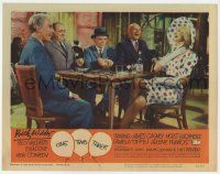 2d0092 ONE, TWO, THREE signed LC #4 '62 by Billy Wilder, scene with James Cagney playing dominoes!