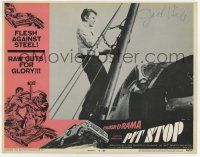 2d0094 PIT STOP signed LC #6 '69 by director Jack Hill, raw guts for glory, in Crash-O-Rama!