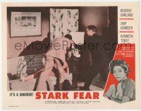 2d0102 STARK FEAR signed LC '61 by Beverly Garland, who's terrorized by psycho husband Skip Homeier!