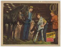 2d0106 THUNDERHEAD - SON OF FLICKA signed LC '45 by Roddy McDowall, who's with horses in stable!