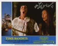 2d0108 TIME BANDITS signed LC #3 R82 by Shelley Duvall, who's close up with Michael Palin!