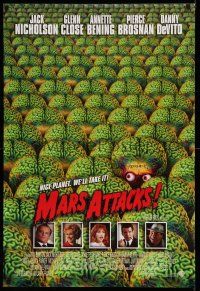 2d0622 MARS ATTACKS! signed int'l 1sh '96 by Pierce Brosnan, great image of alien brains, Tim Burton