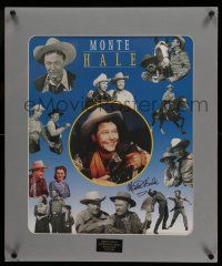 2d0337 MONTE HALE signed limited edition 20x24 matted display '97 great cowboy images, 33/500!
