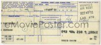2d0397 ROGER SMITH signed carbon copy 3x8 airline ticket receipt '71 when he flew out of Las Vegas!