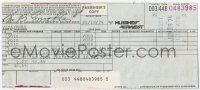 2d0400 TOM SMOTHERS signed 3x8 airline ticket receipt '74 when he flew Hughes Airwest in Las Vegas!