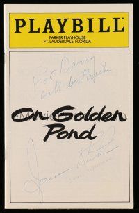 2d0179 JAMES WHITMORE signed playbill '79 when he appeared on the Broadway stage in On Golden Pond!