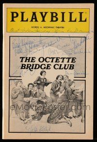2d0190 OCTETTE BRIDGE CLUB signed playbill '85 by NINE of the Broadway cast members!