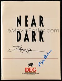 2d0279 NEAR DARK signed presskit '87 by BOTH Bill Paxton AND Lance Henriksen!