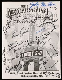 2d0207 MEMPHIS FILM FESTIVAL signed souvenir program book '98 by TWELVE different people!