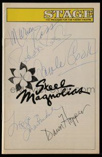 2d0214 STEEL MAGNOLIAS signed program '89 by Margo Martindale, Dawn Hopper, Rush, Cook, AND Ross!