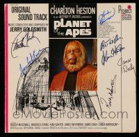 2d0342 PLANET OF THE APES signed record '68 by Heston, Harrison, Whitmore, Hunter, Daly & McDowall!