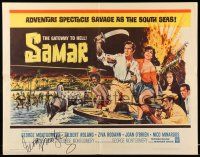 2d0584 SAMAR signed 1/2sh '62 by George Montgomery, cool art by Jim Jonson, The Gateway to Hell!