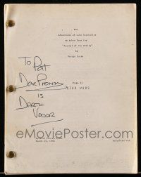 2d0359 DAVID PROWSE signed revised fourth draft REPRO script March 15, 1976 Luke Starkiller!