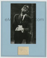 2d0354 AL JOLSON signed cut album page in REPRO 8x10 display '30s in blackface from The Jazz Singer!