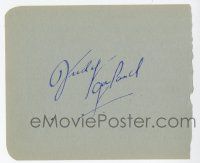 2d0402 JUDY GARLAND signed 5x6 cut album page '40s includes a color REPRO you can frame it with!