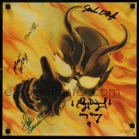 2d0597 MERCYFUL FATE signed 16x16 music poster '84 by Wead, Holm, D'Angelo, Diamond, AND Shermann!