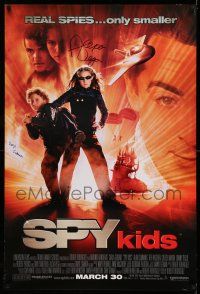 2d0638 SPY KIDS signed advance 1sh '01 by BOTH stars Alexa Vega AND Daryl Sabara!