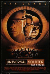 2d0647 UNIVERSAL SOLDIER THE RETURN signed int'l DS 1sh '99 by Jean-Claude Van Damme!