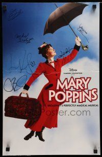 2d0350 MARY POPPINS signed stage play WC '06 by Rebecca Luker & FIVE other Broadway cast members!
