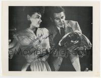 2d0375 ANN ROBINSON signed 8.5x11 REPRO still '80s great c/u with Gene Barry in War of the Worlds!