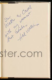 2d0312 HAL B. WALLIS signed hardcover book '80 autobiography Starmaker + Martha Hyer signed card!
