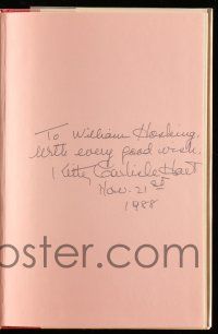 2d0320 KITTY CARLISLE signed hardcover book '88 on her autobiography Kitty + autographed note!