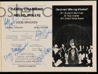 2d0220 HELLO DOLLY signed stage play souvenir program book '78 by Eddie Bracken, Lydiard & 2 more!