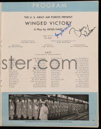 2d0224 WINGED VICTORY signed stage play souvenir program book '43 by Gary Merrill AND Barry Nelson!