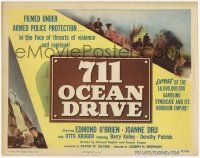 2f008 711 OCEAN DRIVE TC '50 Edmond O'Brien, Joanne Dru, filmed under armed police protection!