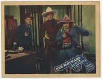 2f568 BOOTS OF DESTINY LC '37 Ken Maynard & two cowboys with pointed guns by open jail cell!