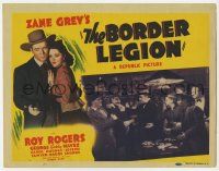 2f040 BORDER LEGION TC '40 Roy Rogers, Zane Grey, man caught with gun while gambling at poker!