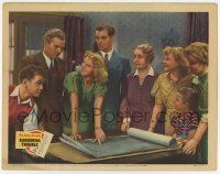 2f570 BORROWING TROUBLE LC '37 The Jones Family gathered around a table looking at blueprints!