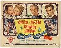2f047 CAN-CAN TC '60 Frank Sinatra, sexy Shirley MacLaine & Maurice Chevalier, Louis Jourdan!