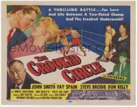 2f062 CROOKED CIRCLE TC '57 two-fisted boxing champ vs crooked underworld, cool art!