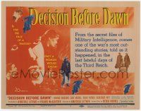 2f076 DECISION BEFORE DAWN TC '51 WWII movie from the secret files of Military Intelligence!
