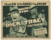 2f093 DICK TRACY RETURNS ch 14 TC '38 Ralph Byrd & Chester Gould art with Tommy guns side by side!