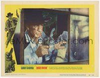 2f701 HIGH NOON LC #3 '52 best close up of Gary Cooper with gun looking through broken window!
