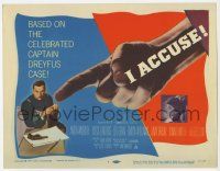 2f181 I ACCUSE TC '58 director Jose Ferrer stars as Captain Dreyfus, huge pointing finger image!