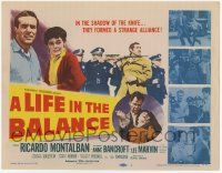 2f214 LIFE IN THE BALANCE TC '55 Ricardo Montalban, Anne Bancroft, Lee Marvin, strange alliance!
