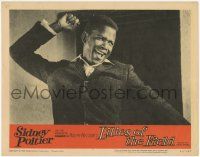 2f769 LILIES OF THE FIELD LC #4 '63 great close up of Sidney Poitier as the fantastic Homer!