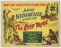 2f226 LOST TRIBE TC '49 Johnny Weissmuller as Jungle Jim, his most savage spectacle!