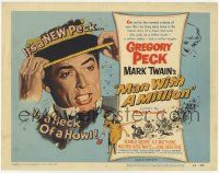 2f250 MAN WITH A MILLION TC '54 Gregory Peck picks up a million babes & laughs, by Mark Twain!