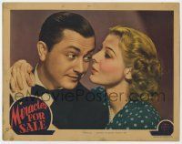 2f797 MIRACLES FOR SALE LC '39 romantic c/u of Robert Young & Rice, directed by Tod Browning!